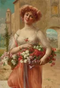 Пазл Цветочница. Вернон.