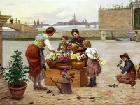 Пазл Цветочница