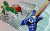 Пазл Цветок и музыка