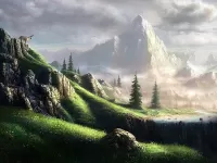 Пазл Туманные горы