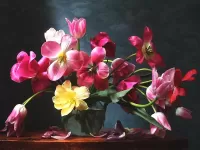 Пазл Тюльпаны букет