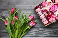 Пазл Тюльпаны и коробка