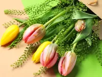 Пазл Тюльпаны в пакете