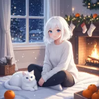 Пазл У камина 