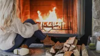 Пазл У камина
