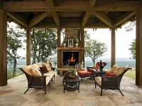 Пазл У камина