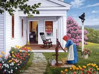 Пазл У колонки