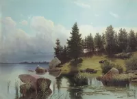 Пазл У лесного озера