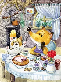 Пазл У лисы