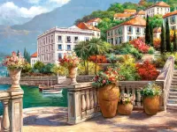 Пазл У озера Комо