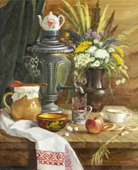 Пазл У самовара