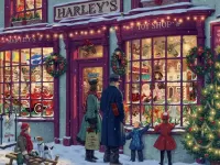 Пазл У витрины магазина