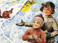Пазл Угощение для белочки