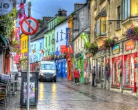 Пазл Улица после дождя