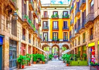 Пазл Улица в Барселоне