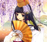 Пазл Под глицинией