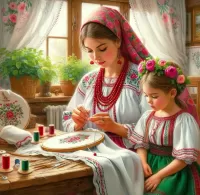 Пазл Уроки вышивки