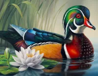 Пазл Каролинская утка