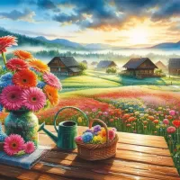 Пазл Утренний букет