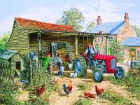 Пазл Утро на ферме