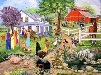 Пазл В деревне