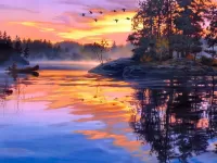 Пазл В каноэ 