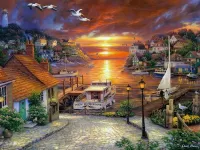 Пазл В лучах заката