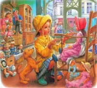 Пазл В магазине игрушек