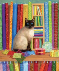 Пазл В магазине тканей