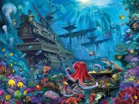Пазл В морских глубинах