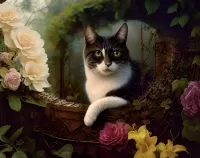 Пазл В саду 