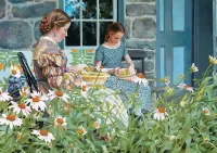 Пазл В саду