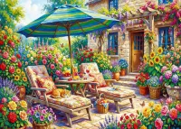 Пазл В саду