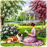 Пазл В саду 