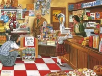 Пазл В сельском магазине