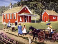 Пазл В школу