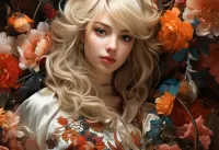 Пазл В цветах 