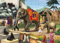 Пазл В зоопарке