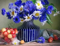 Пазл Васильки и ромашки 