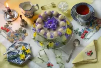 Пазл Васильковый торт