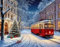 Пазл Вечерний трамвай