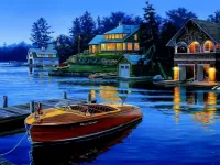 Пазл Вечерний причал