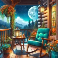 Пазл Вечером на террасе