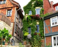 Пазл Велосипед в переулке