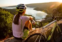 Пазл Велосипедистка