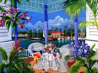 Пазл Веранда с видом