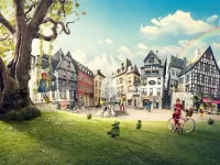 Пазл Веселый город