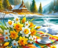 Пазл Весенние цветы 