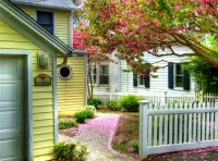 Пазл Весенний дворик