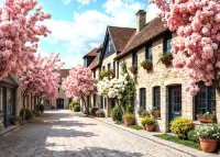 Пазл Весенний городок